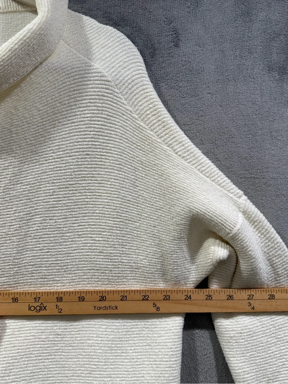 Free People Ottoman Slouchy Tunic in Ecru Cream Mock Neck Oversized Comfy Size S